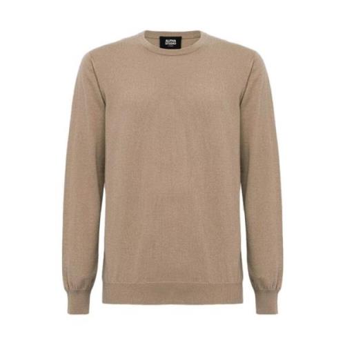 Uld og Cashmere Ribstrikket Sweater