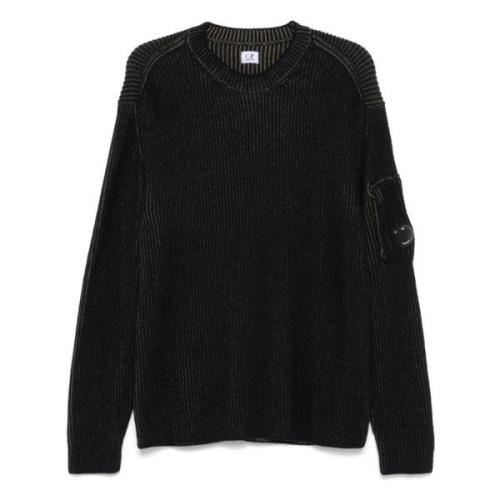 Lambswool crewneck sweater med Vanis strik