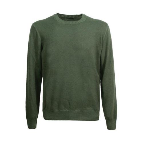 Grøn Uld Rundhals Sweater