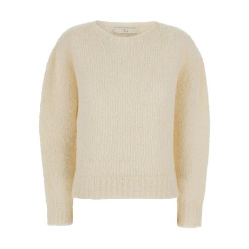 Hvid Alpaka Sweater