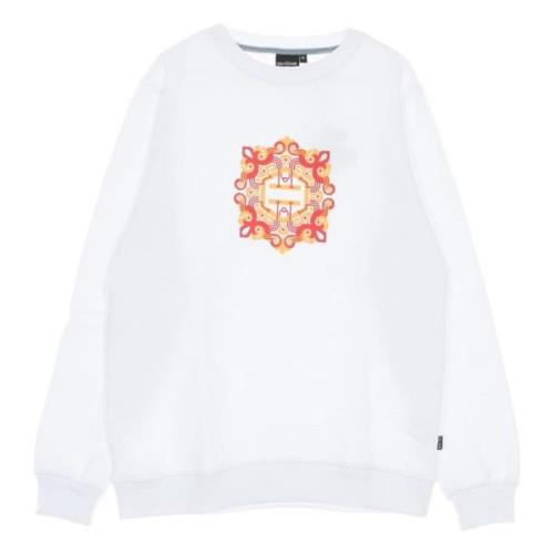 Hvid Crewneck Sweatshirt med Maioliche Logo