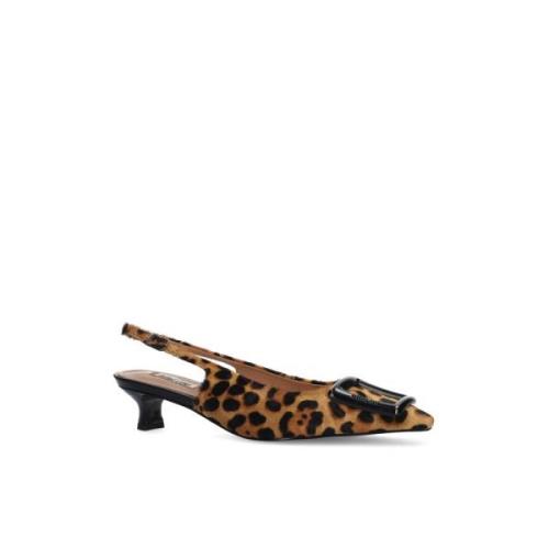 Brun Leopard Print Flade Sko