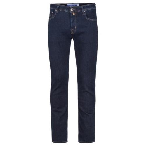 Slim Fit Denim Jeans med Broderi