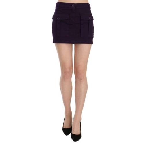 Elegant lilla A-line miniskirt