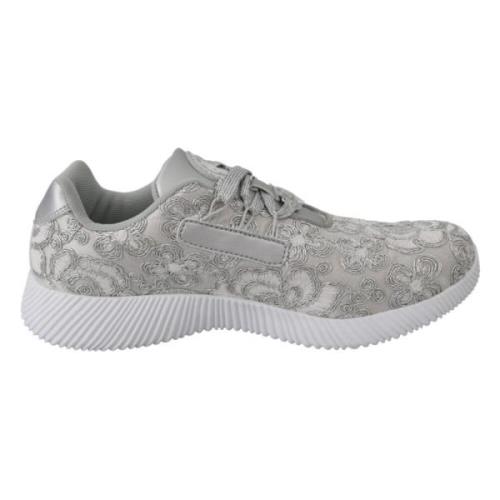 Sølv Polyester Runner Joice Sneakers