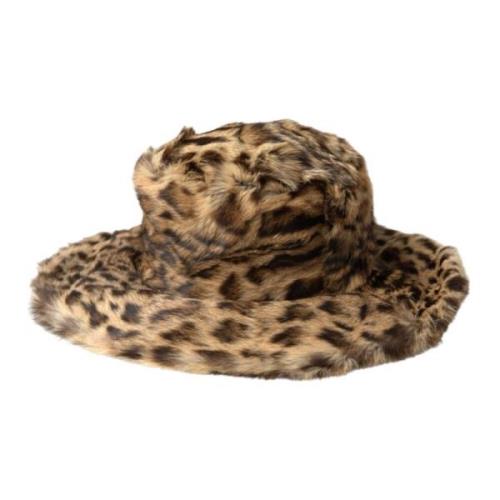 Leopard Spandehat Brun Pels