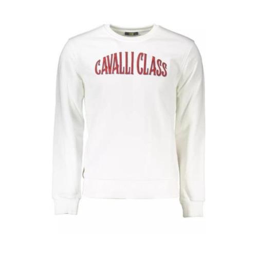 Elegant hvid sweatshirt med broderi