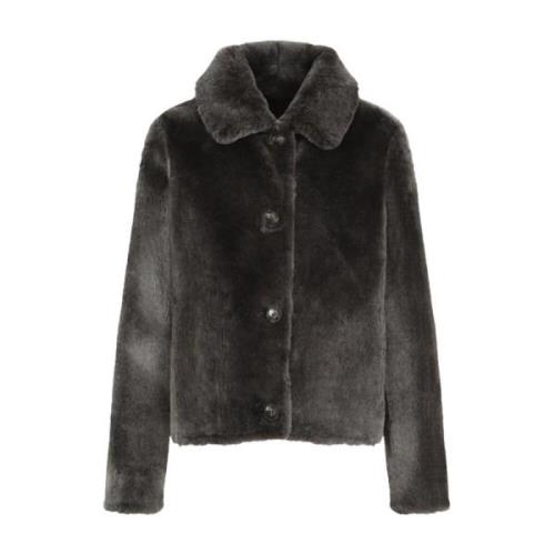 Luksuriøs Faux Fur Shearling Jakke