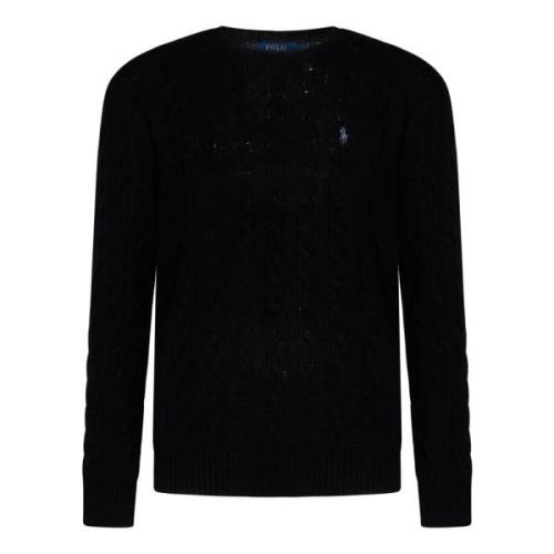 Sort Uld Kasjmir Crew-neck Sweater