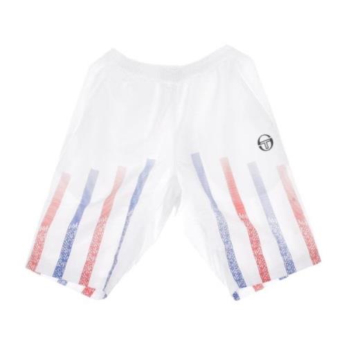 Hvid/Marineblå Tracksuit Shorts til Mænd