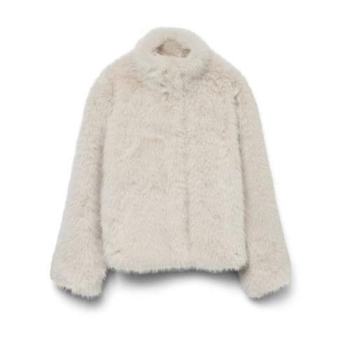 Faux Fur Short Jacket Outerwear