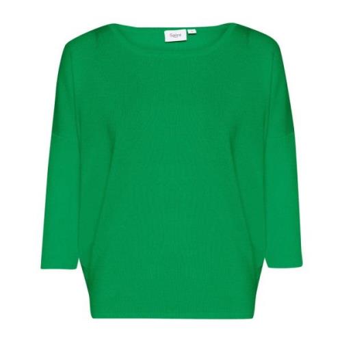 Dyb Mint R-Neck Pullover Strik