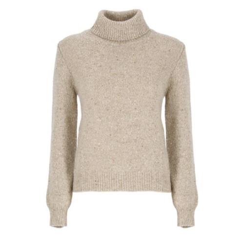 Kashmiruld Beige Sweater Kvinder