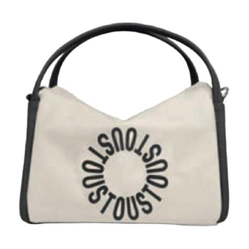 Beige Nylon Dame Taske