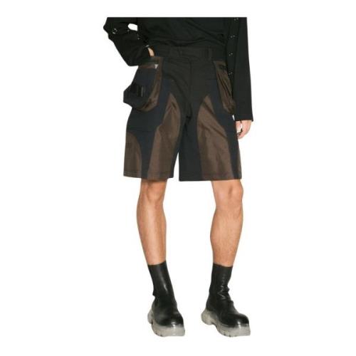 Kontrastvæv Cargo Shorts