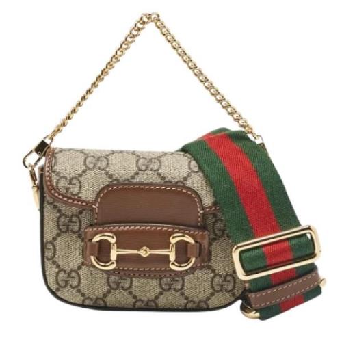 Pre-owned Coated canvas gucci-tasker