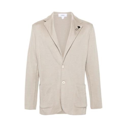 Strikblazer i beige