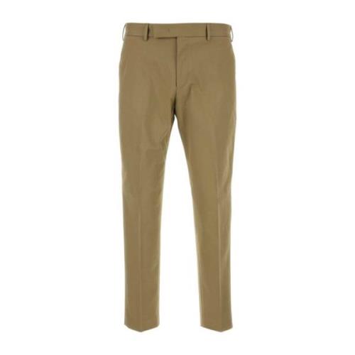 Khaki Stretch Uldbukser