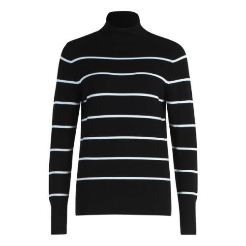 Stribet turtleneck sweater