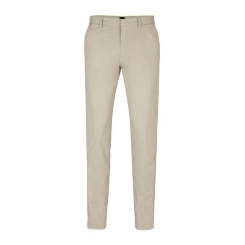 Slim Fit Chino Bukser i Beige