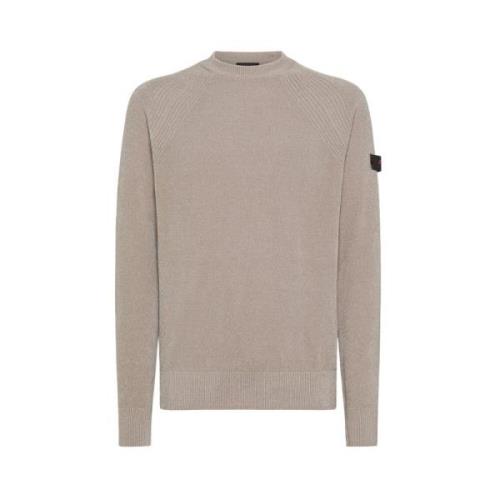 Blød Strik Crewneck Sweater med Trilogy Logo