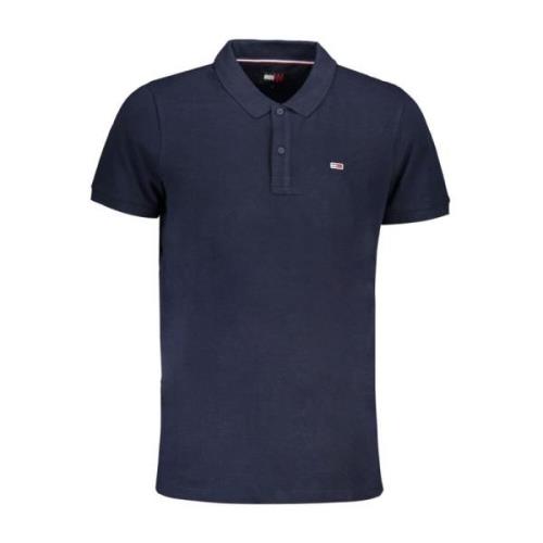 Blå Slim Fit Polo Shirt med Logo