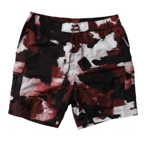 Camouflage Badeshorts med Lommer