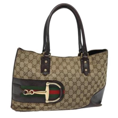 Pre-owned Canvas gucci-tasker