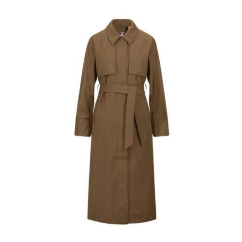 Tech Wool Blend Trench Coat