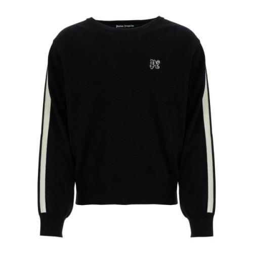 Sporty Track Band Pullover Sweater