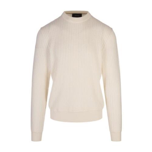 Silkeblanding Fiskebens Rund Hals Sweater