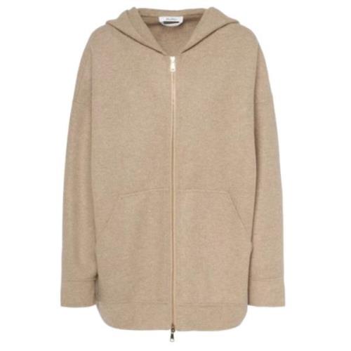 Brun Hættetrøje Cardigan Sweater