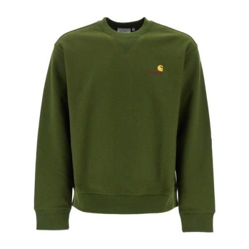 Klassisk Crewneck Sweatshirt med Broderet Logo