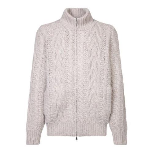 Luksuriøs Hvid Cardigan Sweater AW24