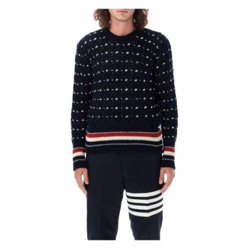 Navy Cable Strik Sweater AW24