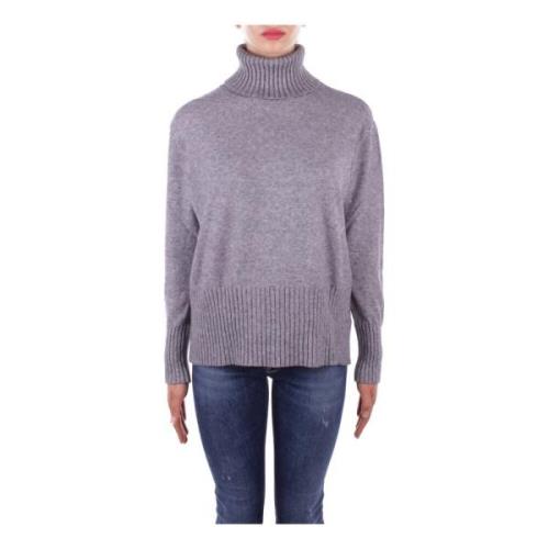 Antracit Sweater med Broderede Detaljer