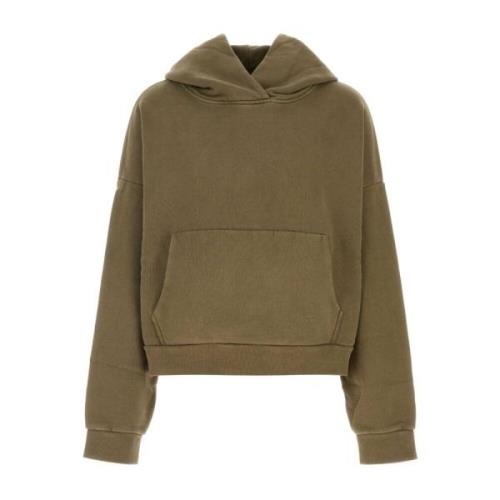 Oversize Army Green Bomuldssweatshirt