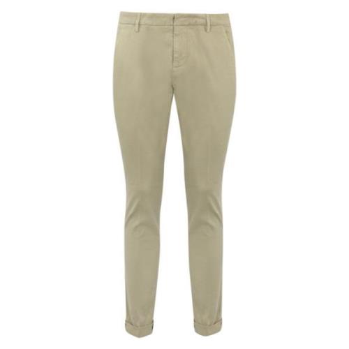 Beige Bomuld Stretch Slim Fit Bukser