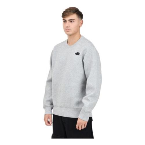 Grå Crewneck Sweater til Mænd