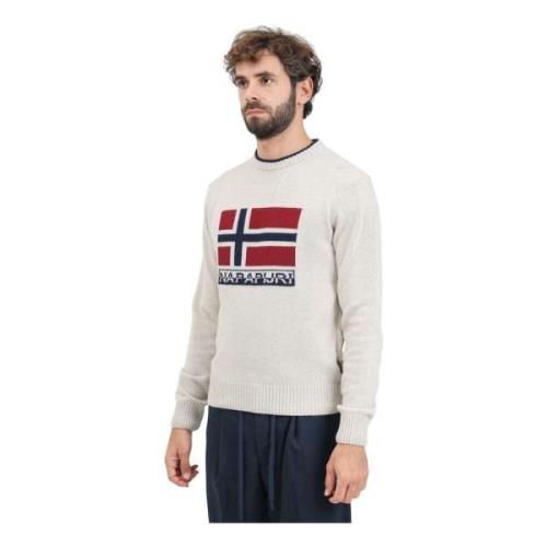 Beige Crewneck Sweater Silvretta Style