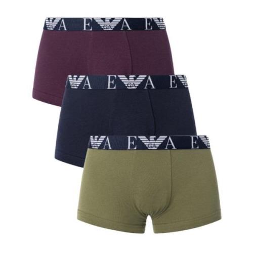 Multifarvet Bomuld Stræk Boxershorts