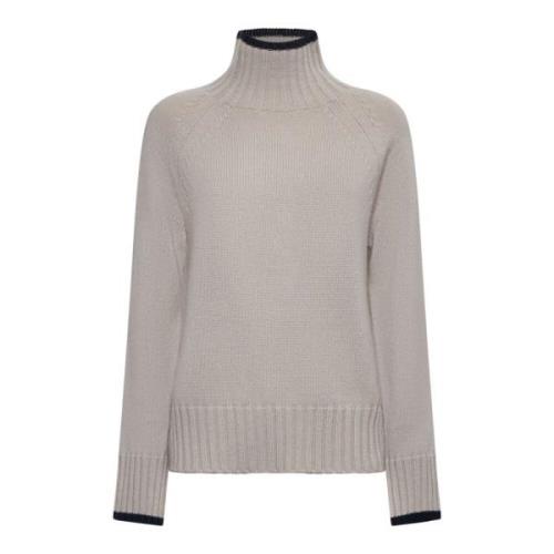 Elegant Mantova Turtleneck i Ecru