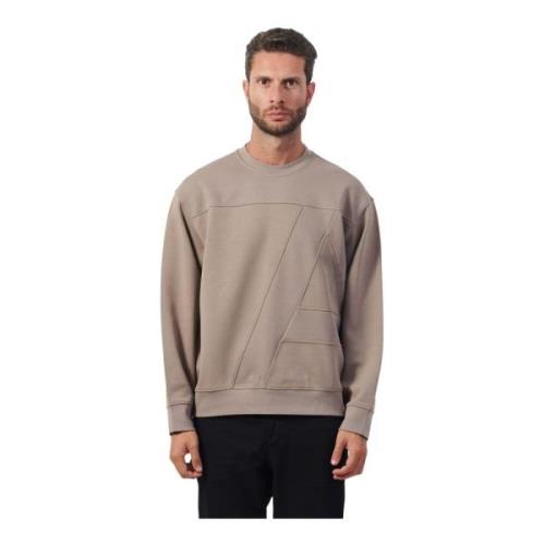 Beige Bomuld Crewneck Sweater