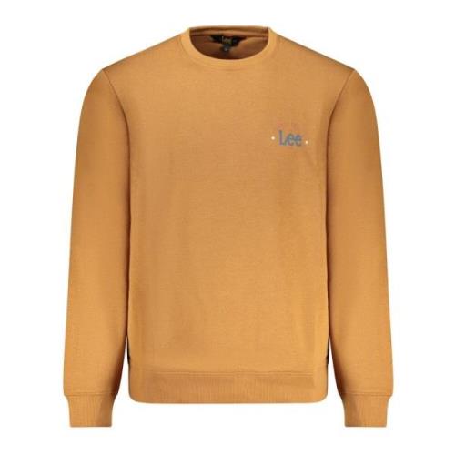 Brun Sweatshirt med Print og Lange Ærmer