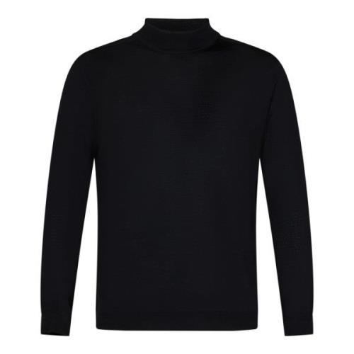 Sort Merinould Turtleneck Sweater