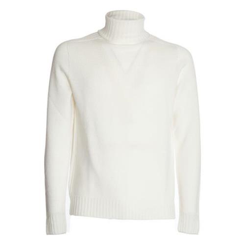 Hvid Strik Turtleneck Sweater AW24