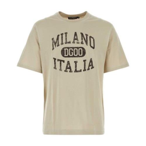 Beige Bomuld T-shirt