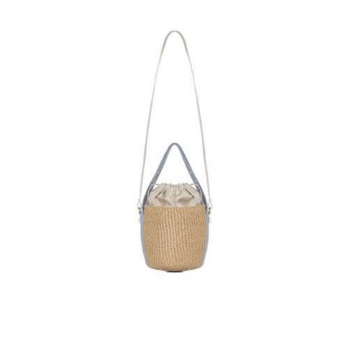 Beige Halm Spandtaske