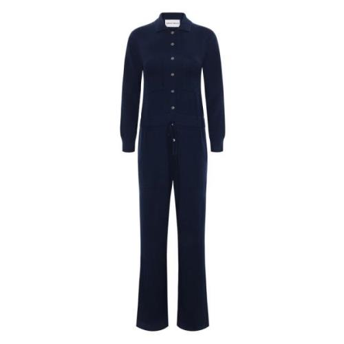 Marine Cashmere Jumpsuit med Lommer