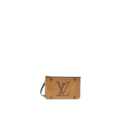 Dobbelt Lynlås Pochette i Monogram Canvas